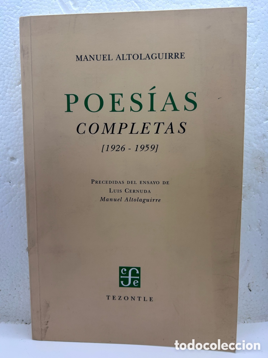 Libros de segunda mano: Manuel Altolaguirre. Poes&iacute;as completas 1926 - 1959