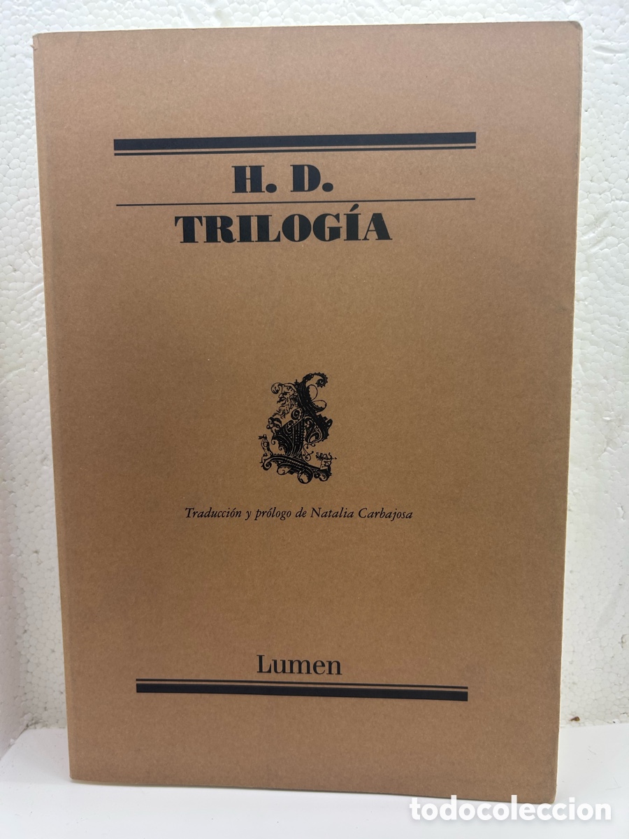 Libros de segunda mano: H.D. Trilog&iacute;a. Lumen. 2008. Biling&uuml;e, 420 paginas