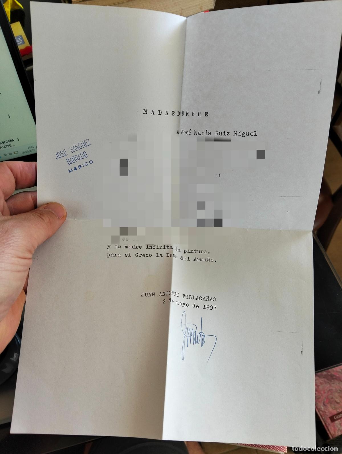 Libros de segunda mano: In&eacute;dito. Poema creo que in&eacute;dito, de Jose Antonio Villaca&ntilde;as, Toledo, 1997. Visita mi catalogo. L55