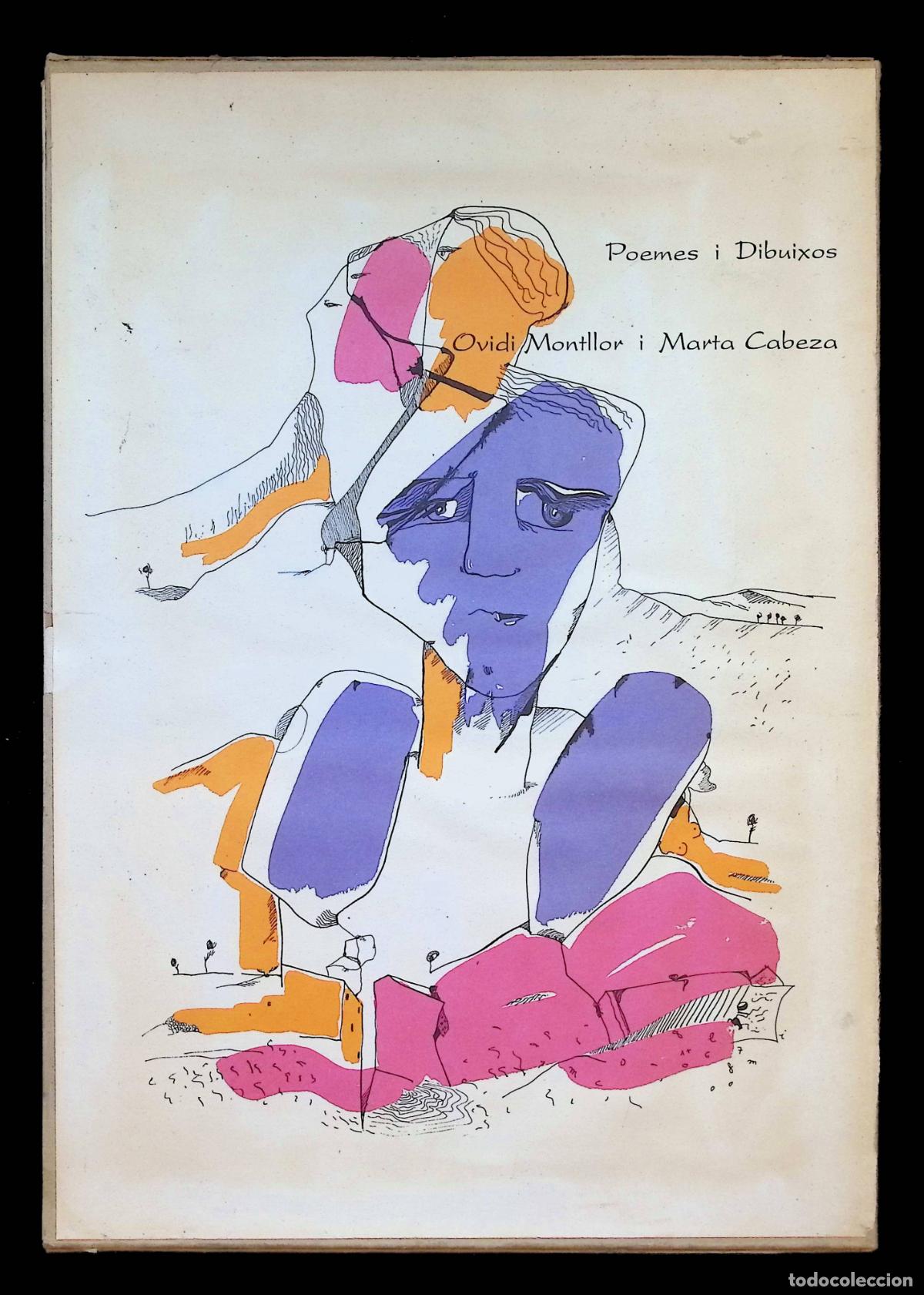 Libros de segunda mano: POEMES I DIBUIXOS. - MONTLLOR, Ovidi. CABEZA, Marta, il&middot;lustr. 250 EXEMPLARS.