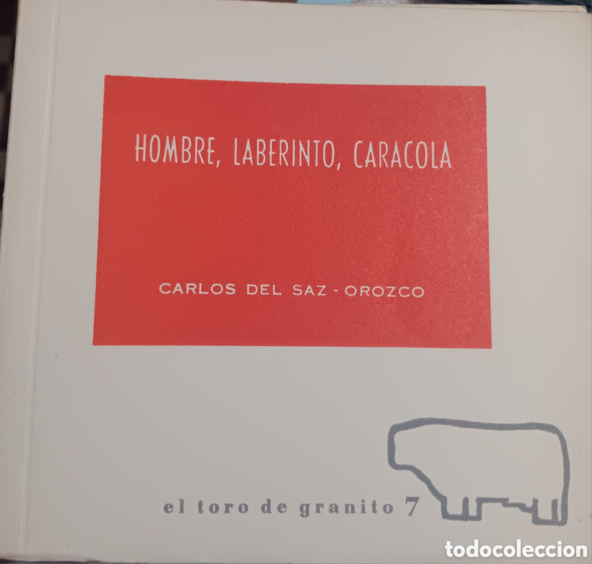 Libros de segunda mano: HOMBRE, LABERINTO, CARACOLA CARLOS DEL SAZ-OROZCO