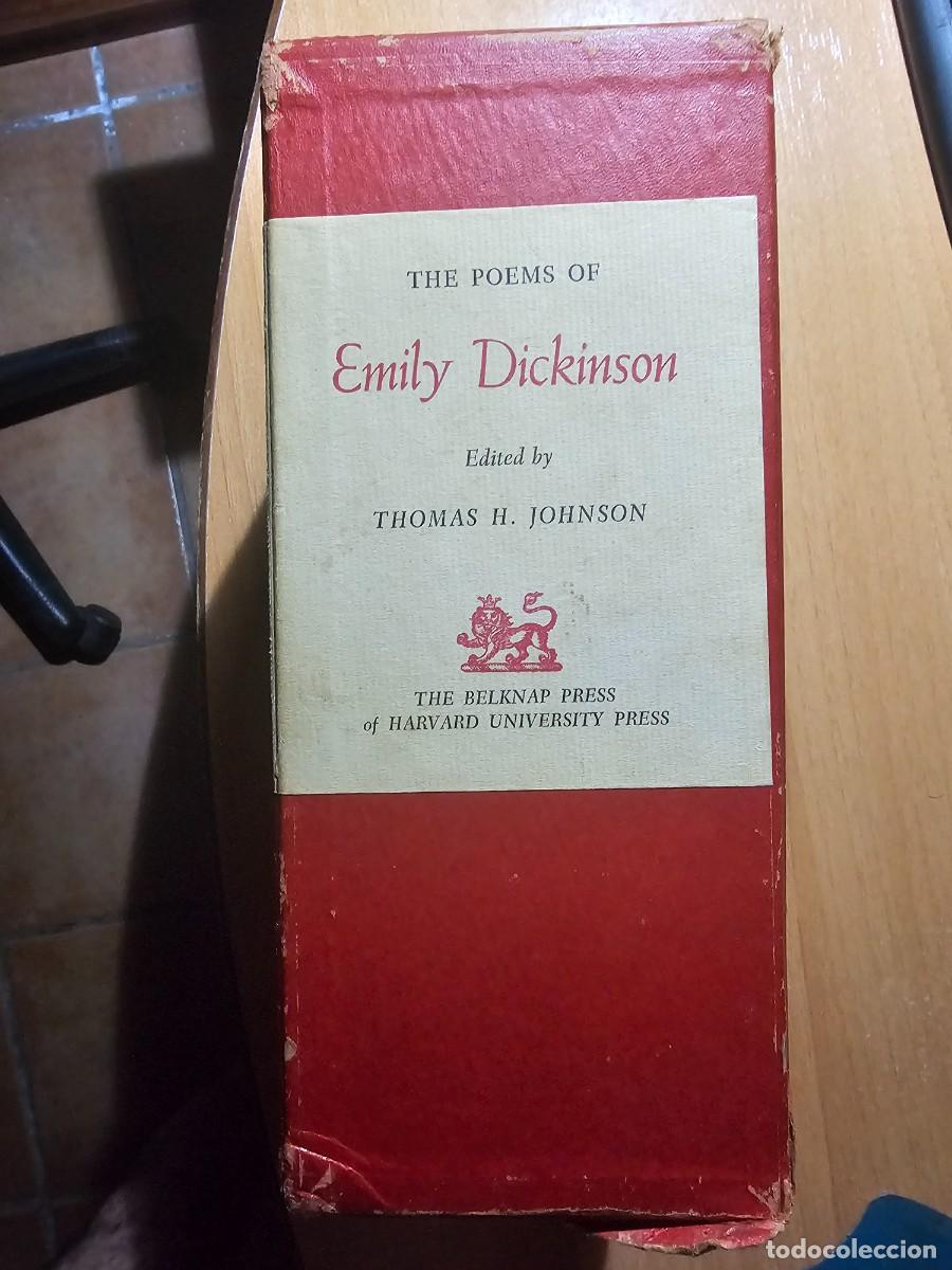 Libros de segunda mano: THE POEMS OF EMILY DICKINSON Tres vol&uacute;menes. Estuche original en ingl&eacute;s