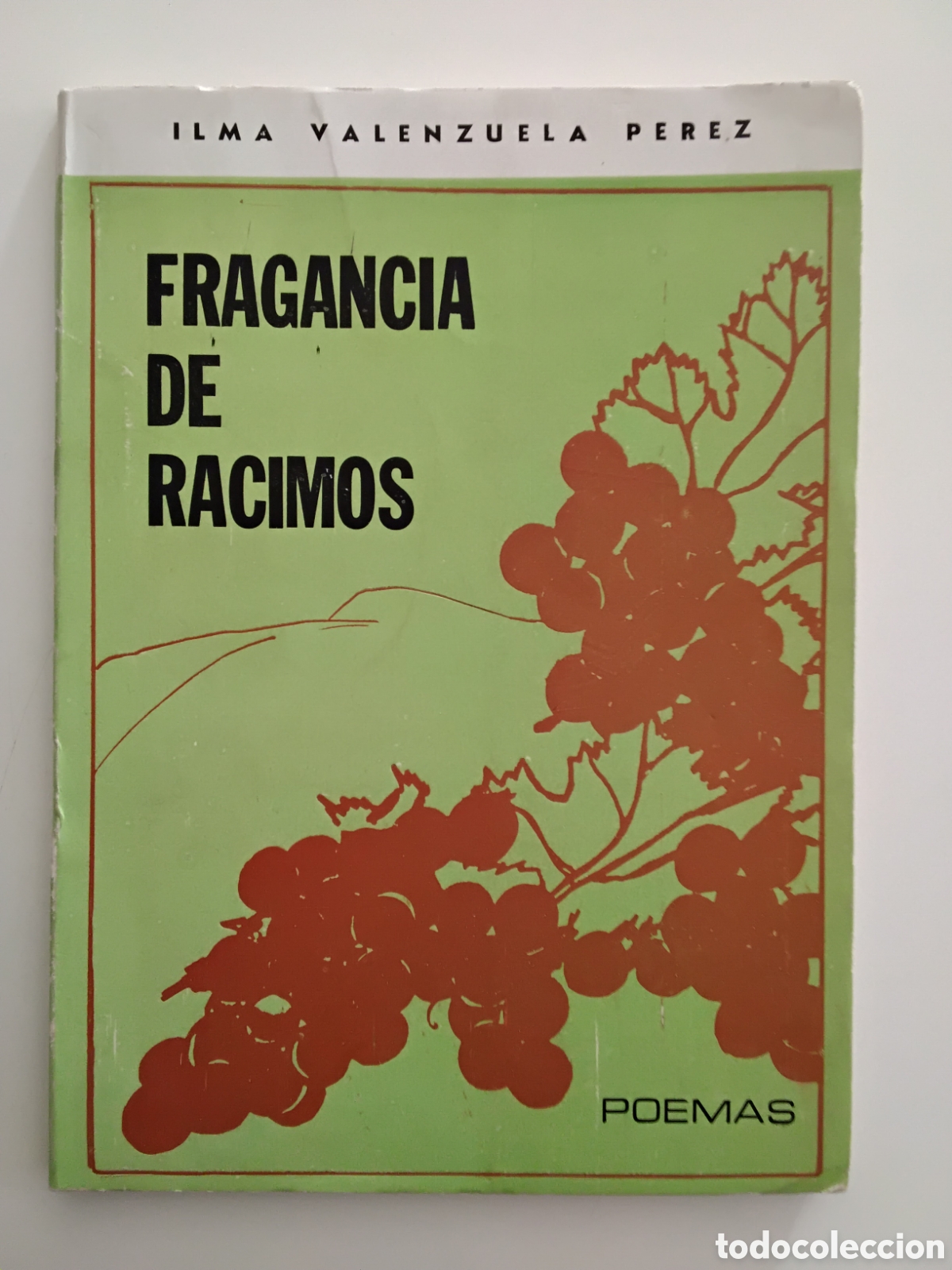 Libros de segunda mano: Ilma Valenzuela P&eacute;rez &mdash; Fragancia de Racimos &mdash; Primera edici&oacute;n &ndash; Mendoza &ndash; 1980