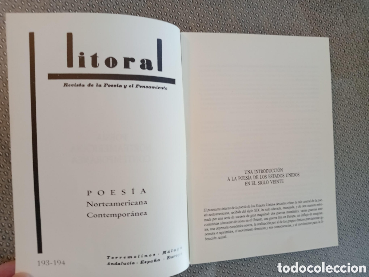 Libros de segunda mano: Poetas norteamericanos. Centro Cultural de la Generaci&oacute;n del 27. Diputaci&oacute;n de M&aacute;laga
