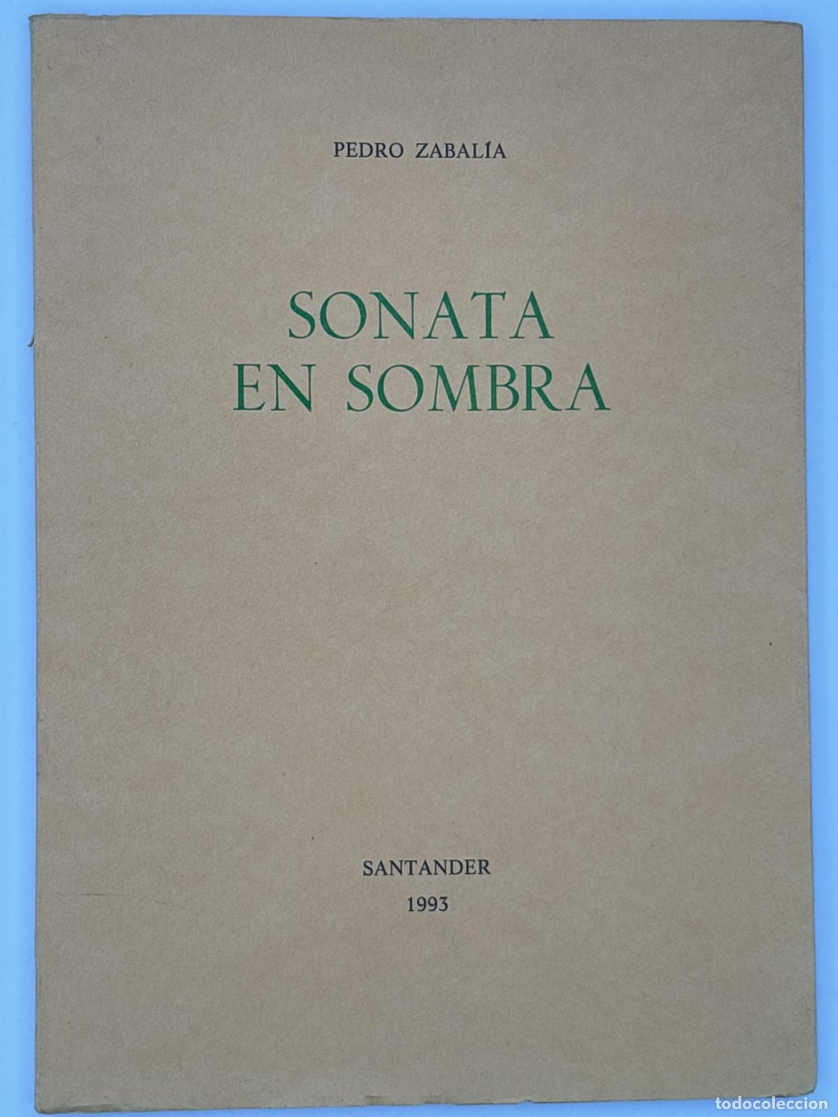 Libros de segunda mano: Sonata en sombra - Zabalia, Pedro
