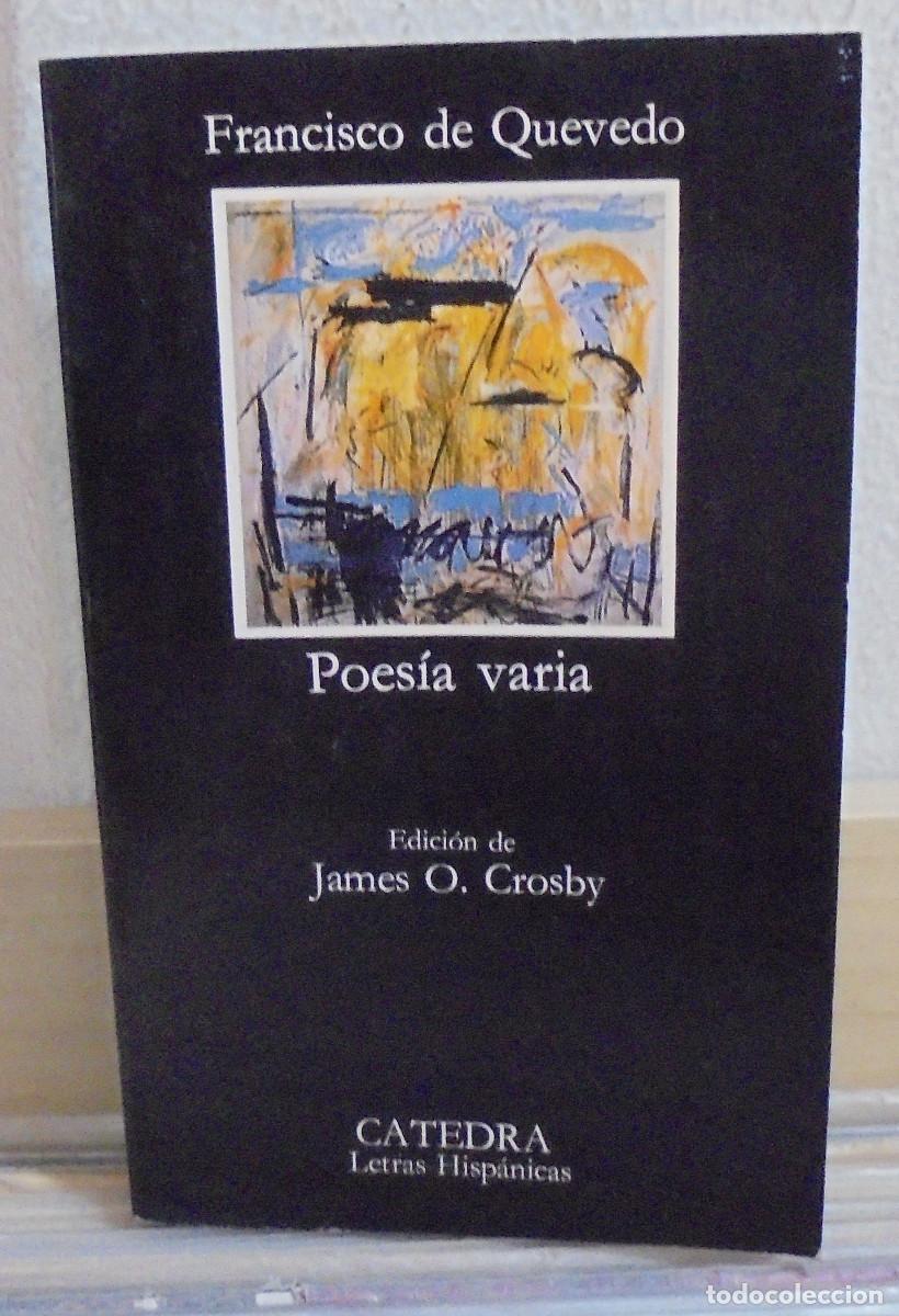 Libros de segunda mano: Poes&iacute;a varia. Francisco de Quevedo