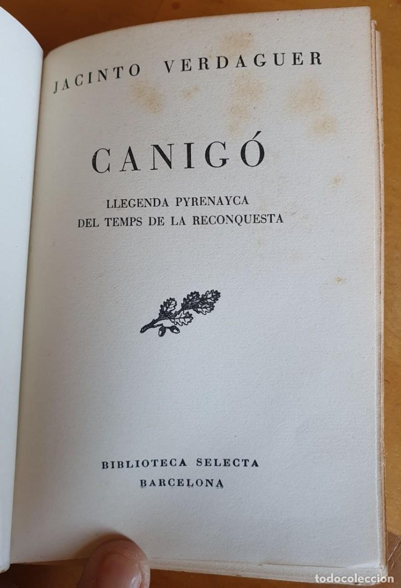 Libros de segunda mano: VERDAGUER, JACINT. Canig&oacute; (catal&agrave;)