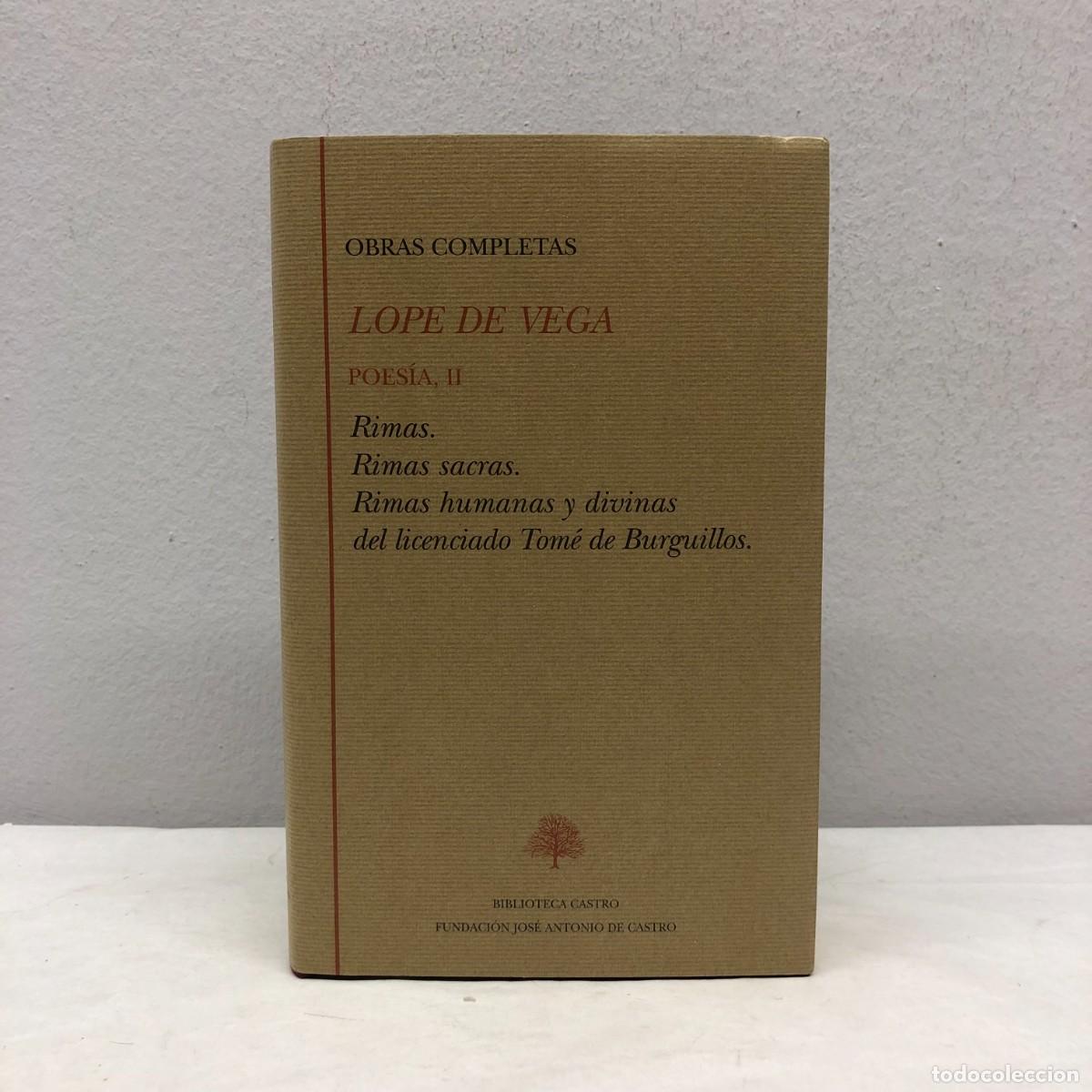 Libros de segunda mano: OBRAS COMPLETAS - LOPE DE VEGA - POES&Iacute;A, II - ED. FUNDACI&Oacute;N JOS&Eacute; ANTONIO DE CASTRO - 2003 / 682