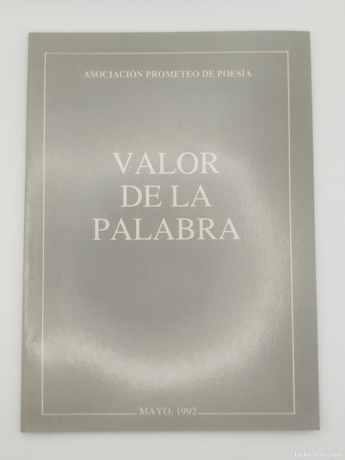 Libros de segunda mano: Valor de la palabra -