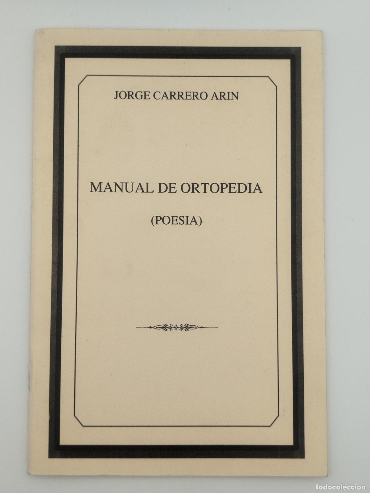 Libros de segunda mano: Manual de ortopedia - Carrero Arin, Jorge.