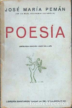 Libros de segunda mano: POESIA (1923-1937) - PEMAN, JOSE MARIA - A-PEMAN-303