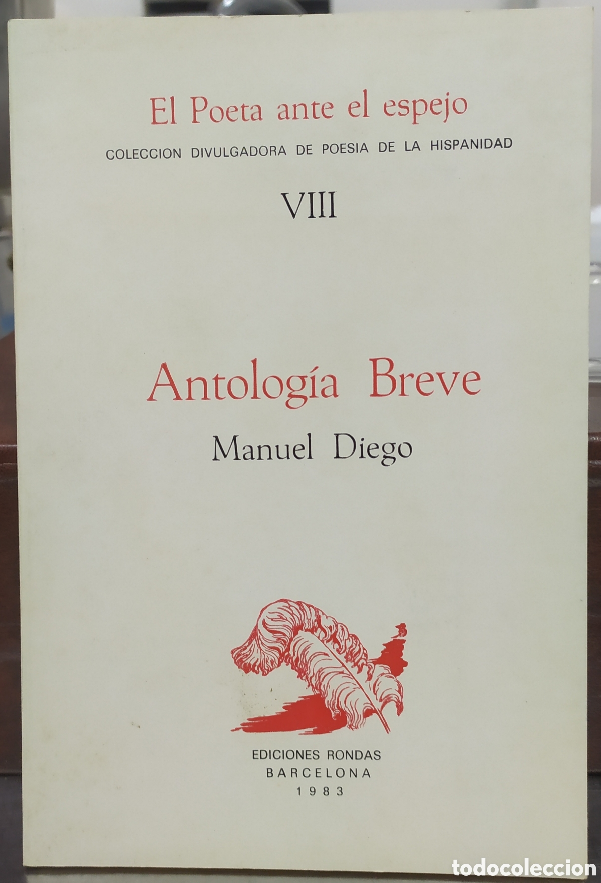 Libros de segunda mano: Poes&iacute;a: Antolog&iacute;a Breve de Manuel Diego - Ediciones Rondas 1983
