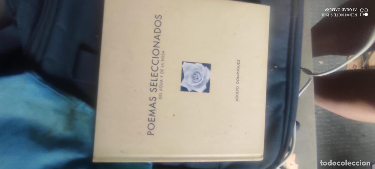 Libros de segunda mano: POEMAS SELECCIONADOS DEL AGUA Y LA ROSA - DOMINGUEZ, ADOLFO -
