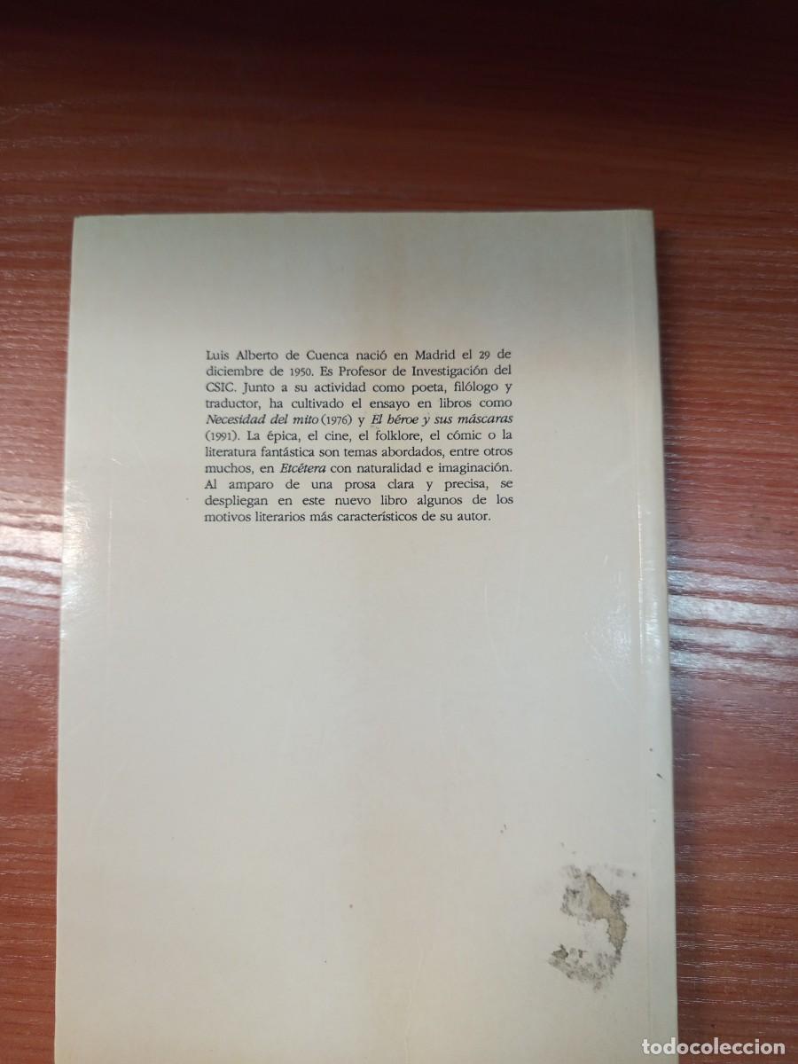 Libros de segunda mano: Etc&eacute;tera (1990-2993). - Foto 2