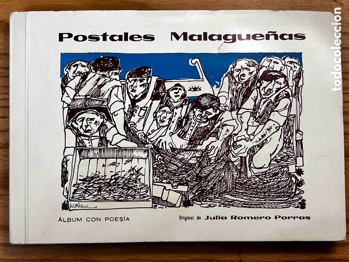 Livres d'occasion: &Aacute;lbum con Poes&iacute;a &rdquo;Postales Malague&ntilde;as&rdquo; - &iexcl;Ejemplar &Uacute;nico Dedicado! 32 postales de M&aacute;laga