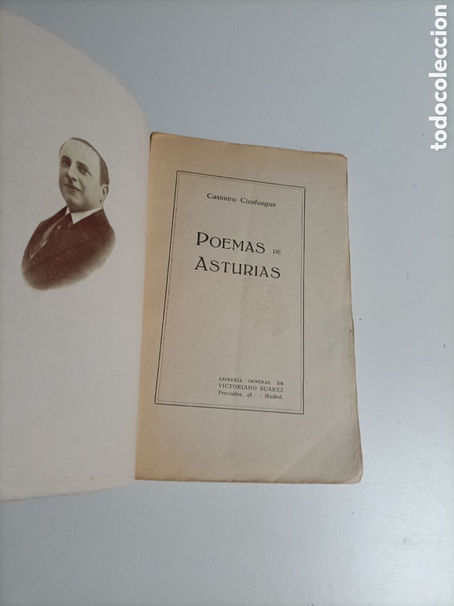 Libros de segunda mano: Poemas de Asturias 1920 y 1928 Casimiro Cienfuegos. Temas asturianos. No tiene tapa delantera
