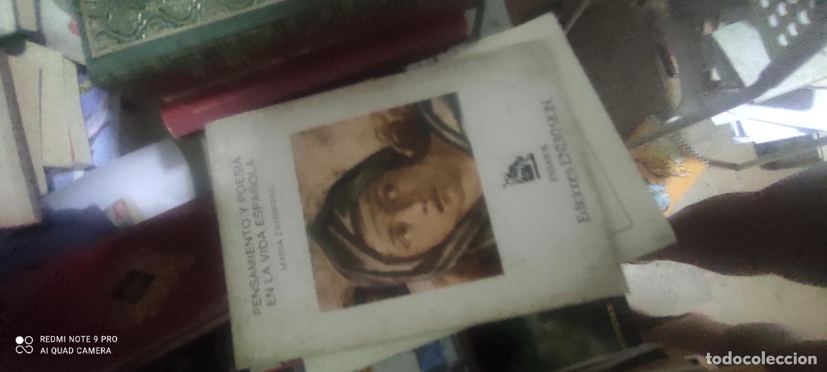 Libros de segunda mano: Pensamiento y poes&iacute;a en la vida espa&ntilde;ola.- Maria Zambrano. ediciones Endymion. 1987
