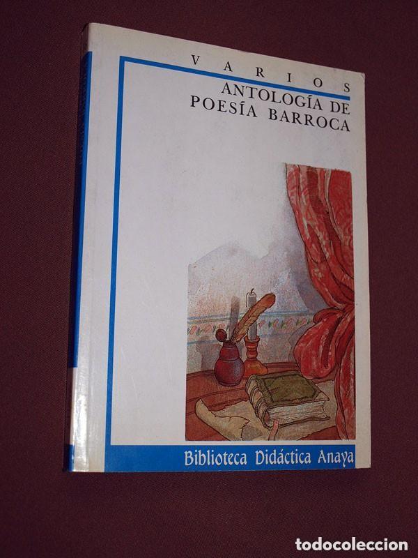 Libros de segunda mano: ANTOLOG&Iacute;A DE POES&Iacute;A BARROCA. VARIOS. Vicente TUS&Oacute;N. BIBLIOTECA DID&Aacute;CTICA ANAYA, 1986 +++