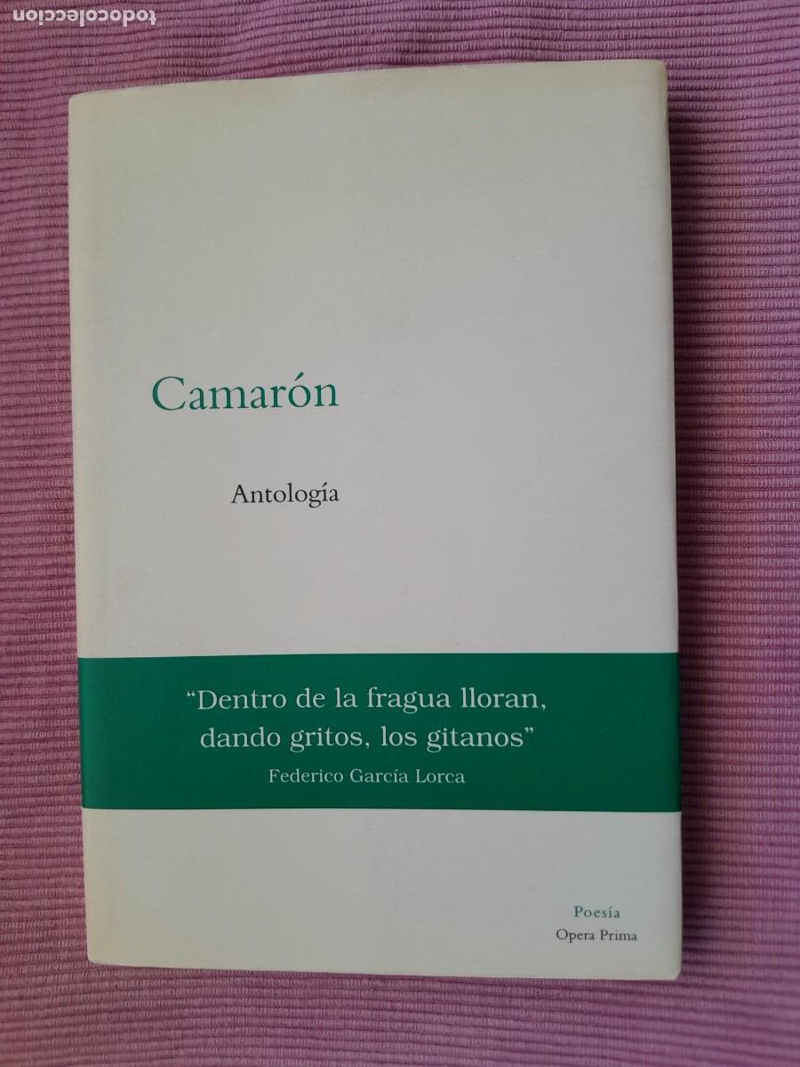Libros de segunda mano: CAMARON. ANTOLOGIA. POESIA. OPERA PRIMA 2002.