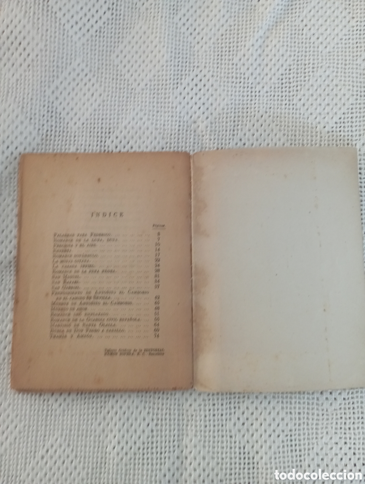 Libros de segunda mano: Romancero Gitano 1937 - Foto 5