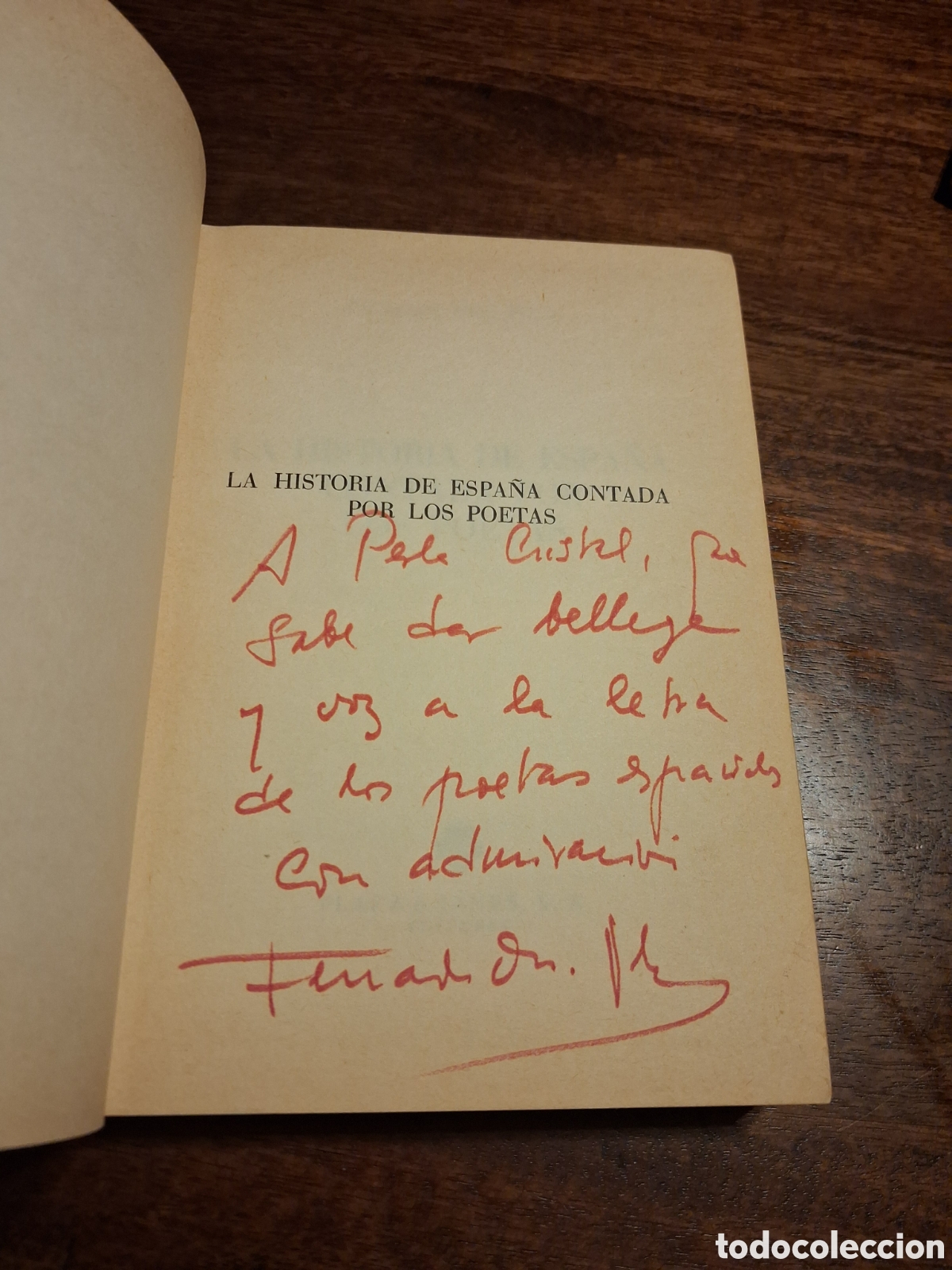 Libros de segunda mano: La historia de Espa&ntilde;a contada por los poetas, Fernando D&iacute;az-Plaja (dedicado)