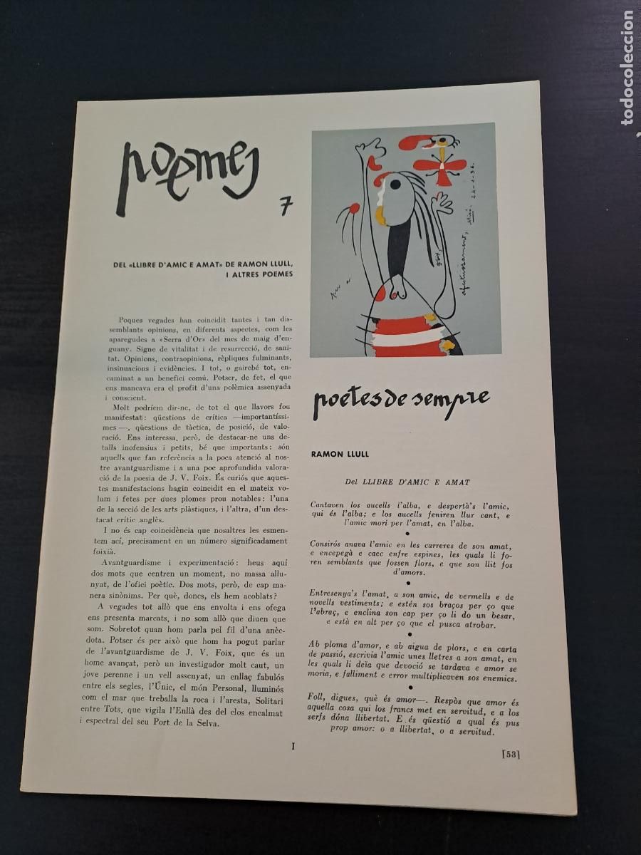 Libros de segunda mano: POEMES-REVISTA,1963/64-CARLES RIBA-CLEMENTINA ARDERIU-CARME MONTURIOL-J.V.FOIX-JOAN COLOMINES