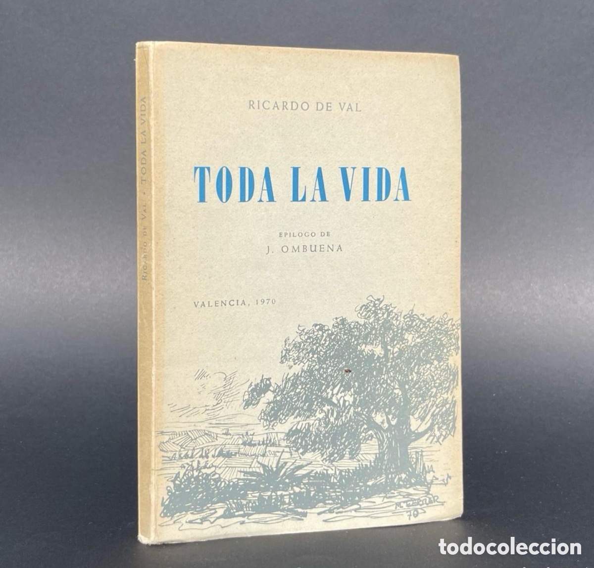 Gebrauchte B&uuml;cher: A&ntilde;o 1970 - Poes&iacute;a Valencia - Toda la vida - Ricardo de Val - UTIEL - J. Ombuena