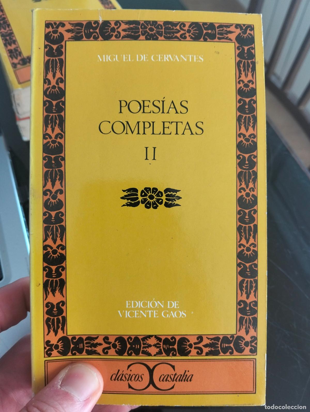 Libros de segunda mano: Poesias Completas, Cervantes. Vol. 2. ed. Castalia, 1981. VISITA MI CATALOGO. L55