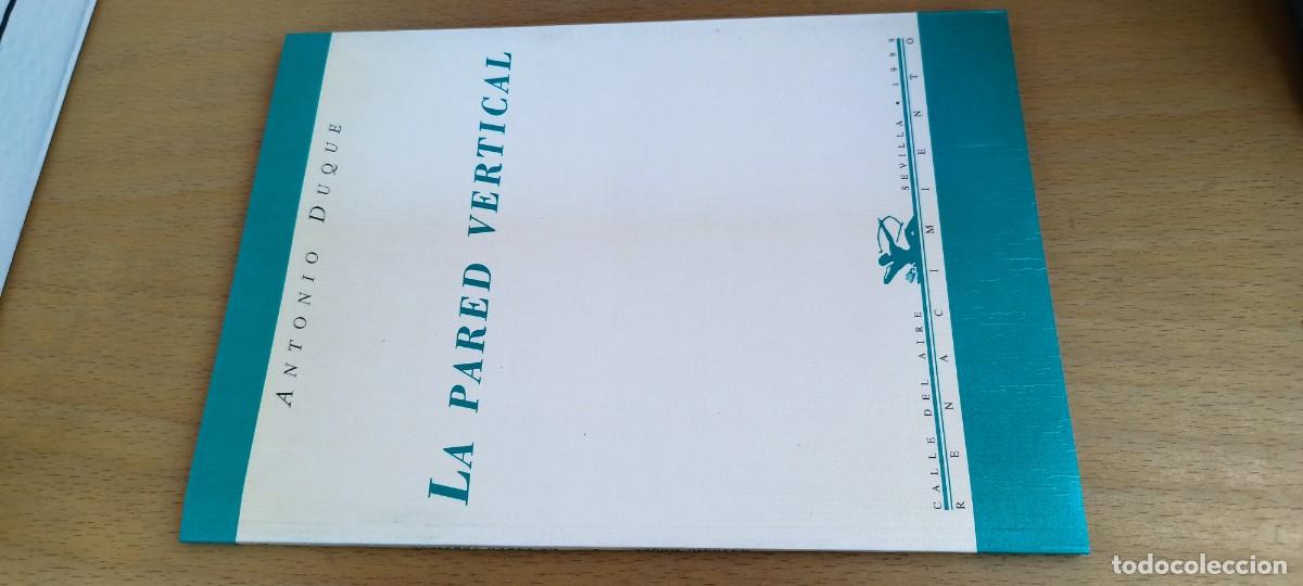 Libros de segunda mano: LA PARED VERTICAL / ANTONIO DUQUE / KARA32 / RENACIMIENTO