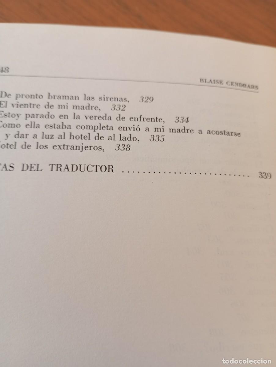 Libros de segunda mano: POESIA COMPLETA - BLAISE CENDRARS. EDICIONES LIBRERIAS FAUSTO. - Foto 7
