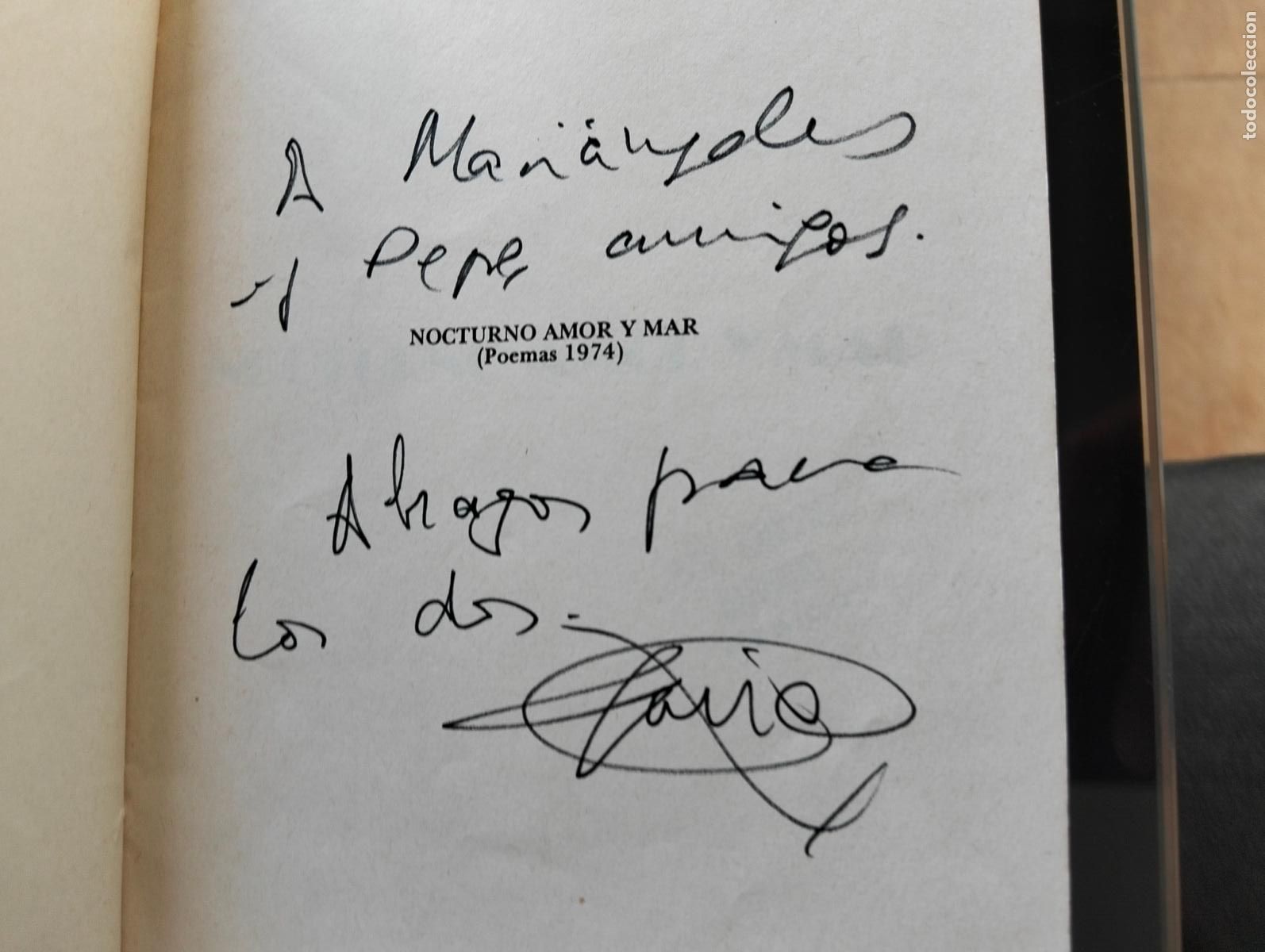 Libros de segunda mano: Poesia. Dedicado. Nocturno Amor y Mar, Javier Villan, ed. Banda de Moebius, 1980 L55