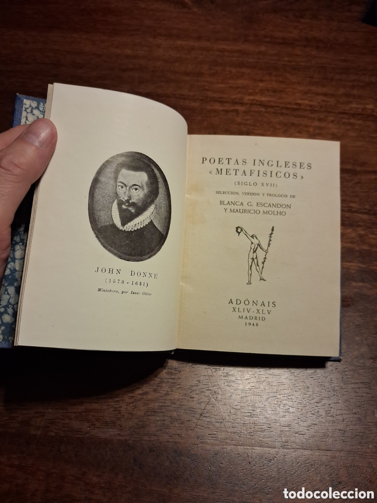 Libros de segunda mano: Poetas ingleses metaf&iacute;sicos, Blanca G. Escandon y Mauricio Molho (con su firma aut&oacute;grafa)