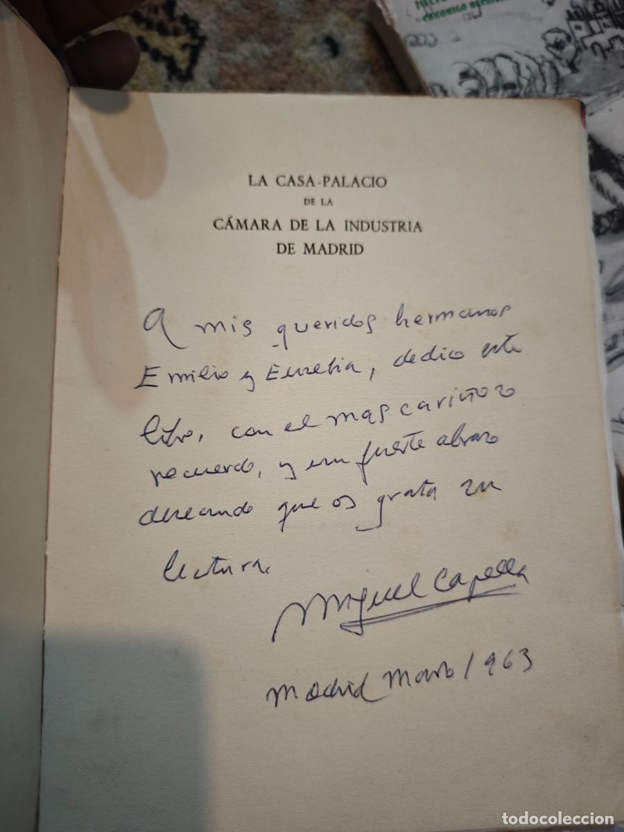 Libros de segunda mano: Miguel Capella dedicatoria manuscrita la casa palacio Madrid