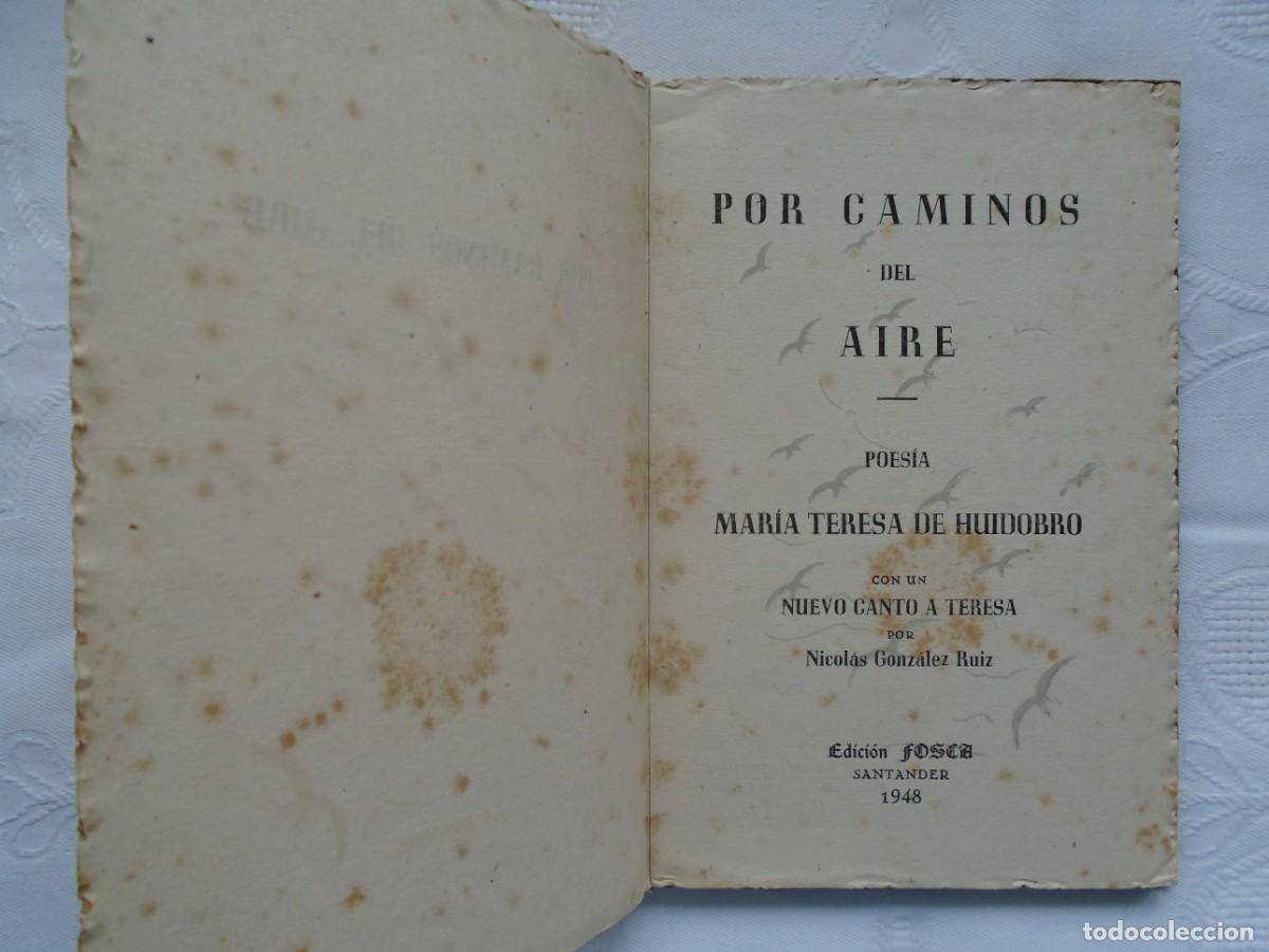 Libros de segunda mano: MAR&Iacute;A TERESA DE HUIDOBRO. POR CAMINOS DEL AIRE. 1948. PRIMERA EDICI&Oacute;N. ILUSTRADO POR HIGUERA ARCE.