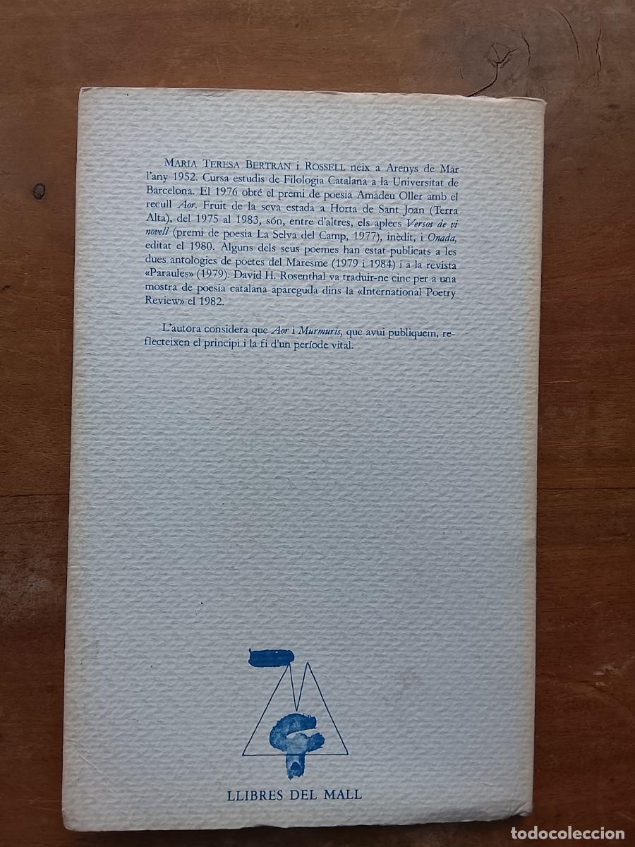Libros de segunda mano: Teresa darenys, Aor Murmuris - Foto 7