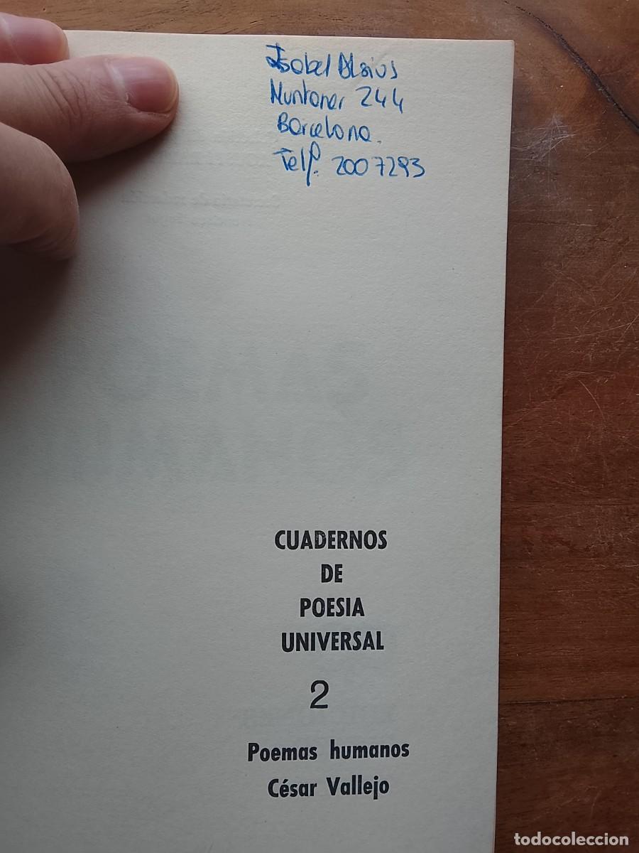 Libros de segunda mano: Poemas humanos, C&eacute;sar Vallejo de - Foto 2