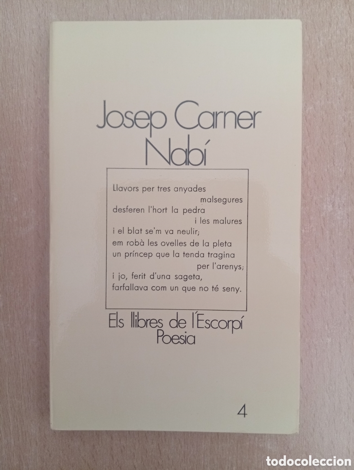 Libros de segunda mano: NAB&Iacute;. Josep Carner. Edicions 62