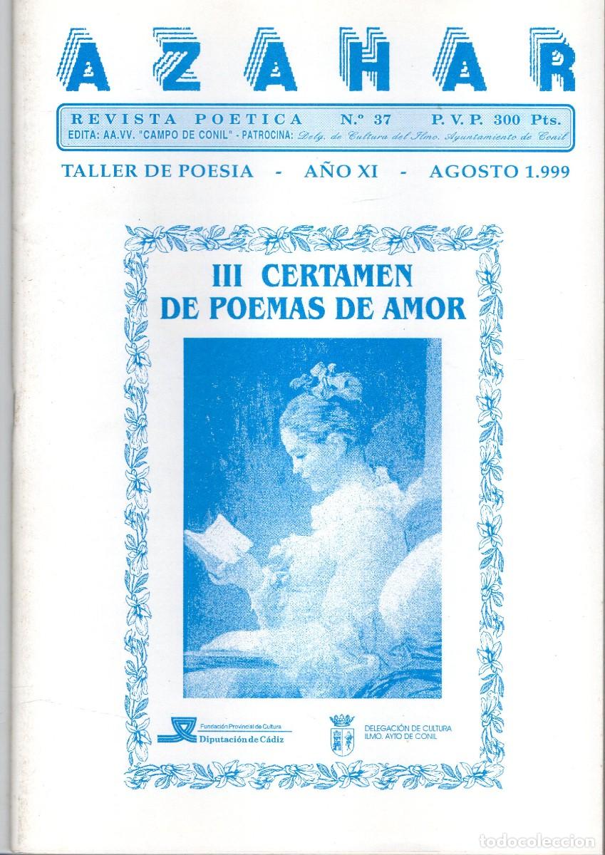 Libros de segunda mano: AZAHAR REVISTA POETICA N&ordm; 37. PO-830