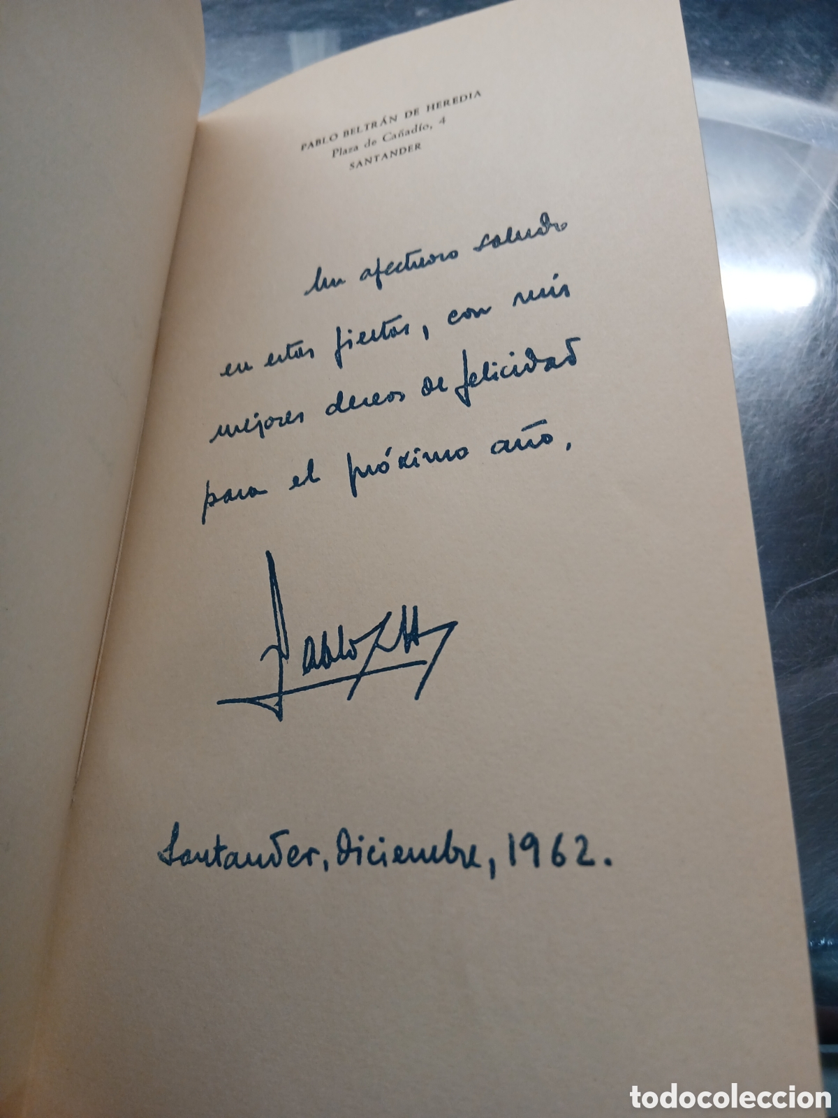 Libros de segunda mano: PABLO BELTRAN DE HEREDIA FIRMADO Y DEDICADO!!! JORGE GUILLEN LAS TENTACIONES DE ANTONIO 1962