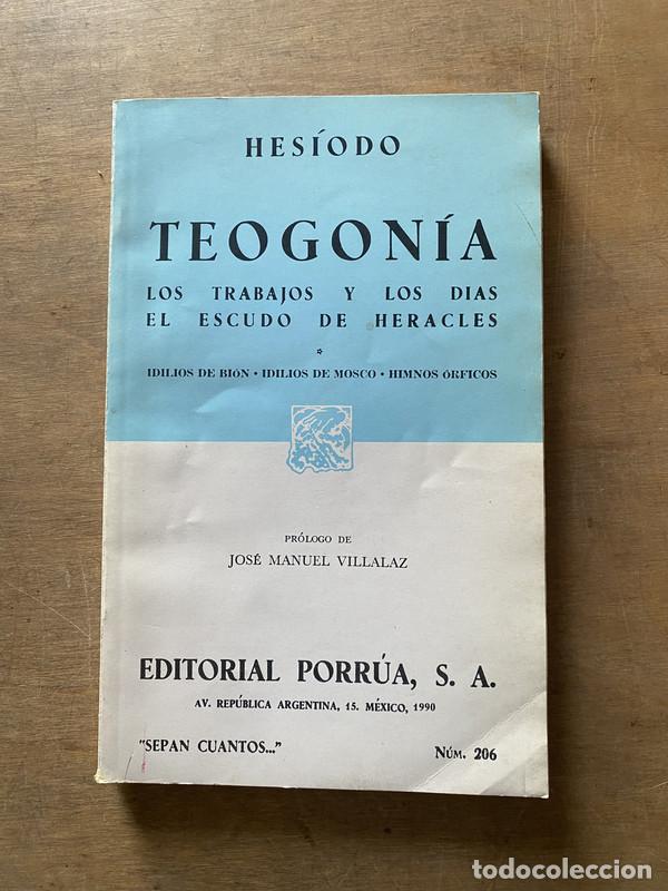 Libros de segunda mano: Teogonia - Hesiodo