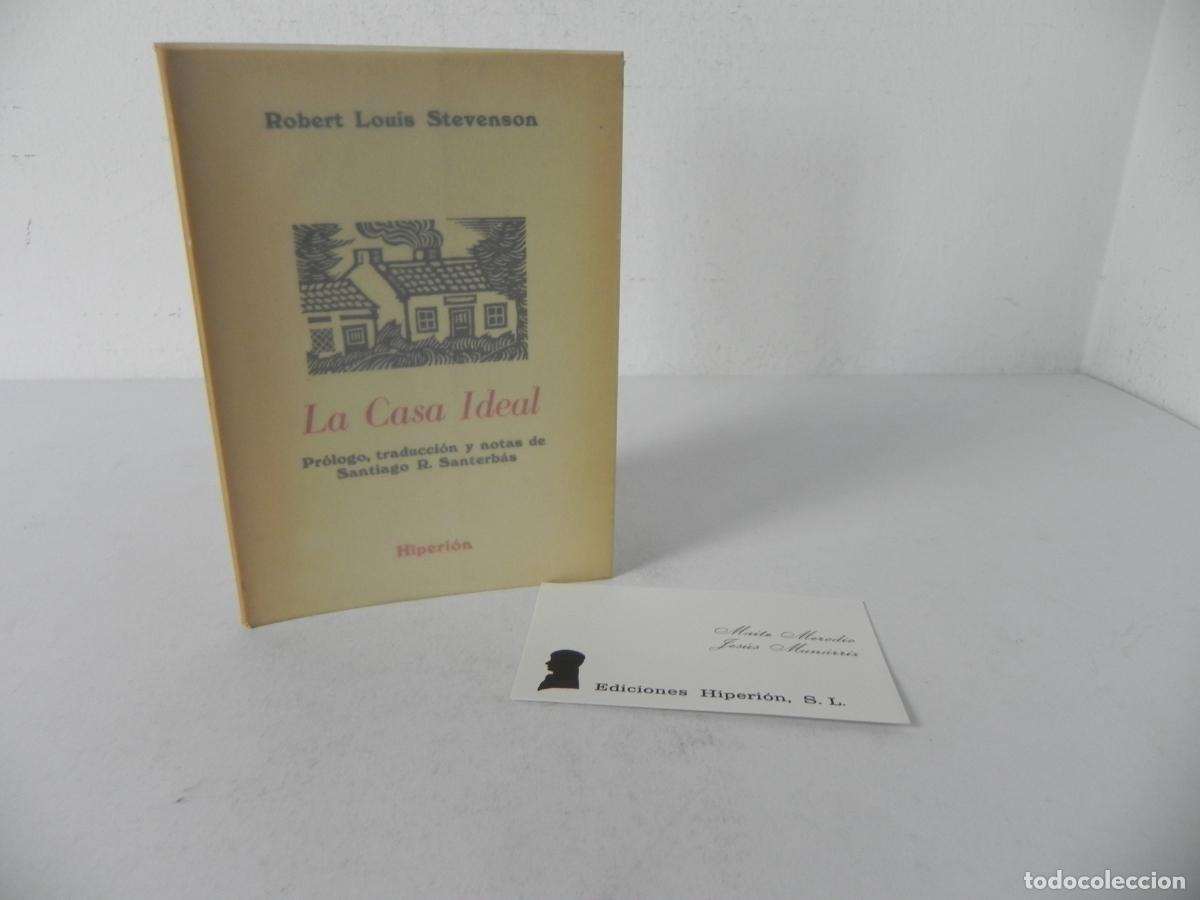 Second hand books: LA CASA IDEAL (ROBERT LOUIS STEVENSON) HIPERI&Oacute;N-1980 - INCLUYE TARJETA DE LOS ANTIGUOS PROPIETARIOS
