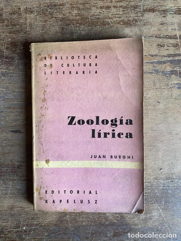Libros de segunda mano: Zoologia lirica - Burghi Juan