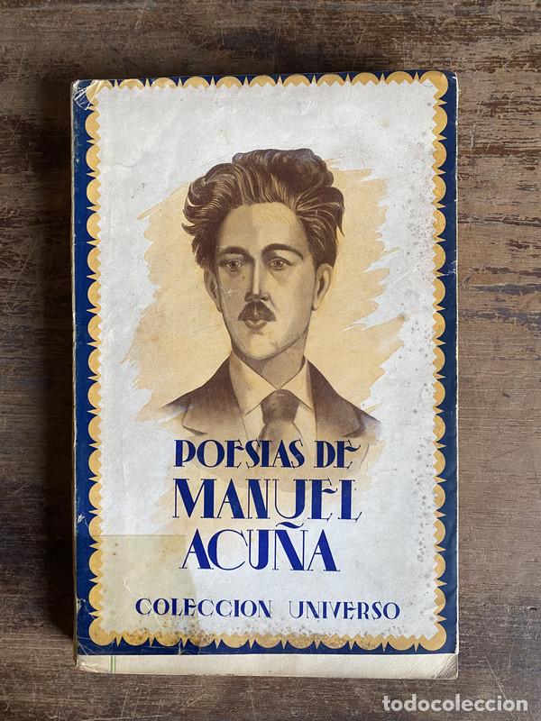 Libros de segunda mano: Poesias de Manuel Acu�a - Acu�a Manuel