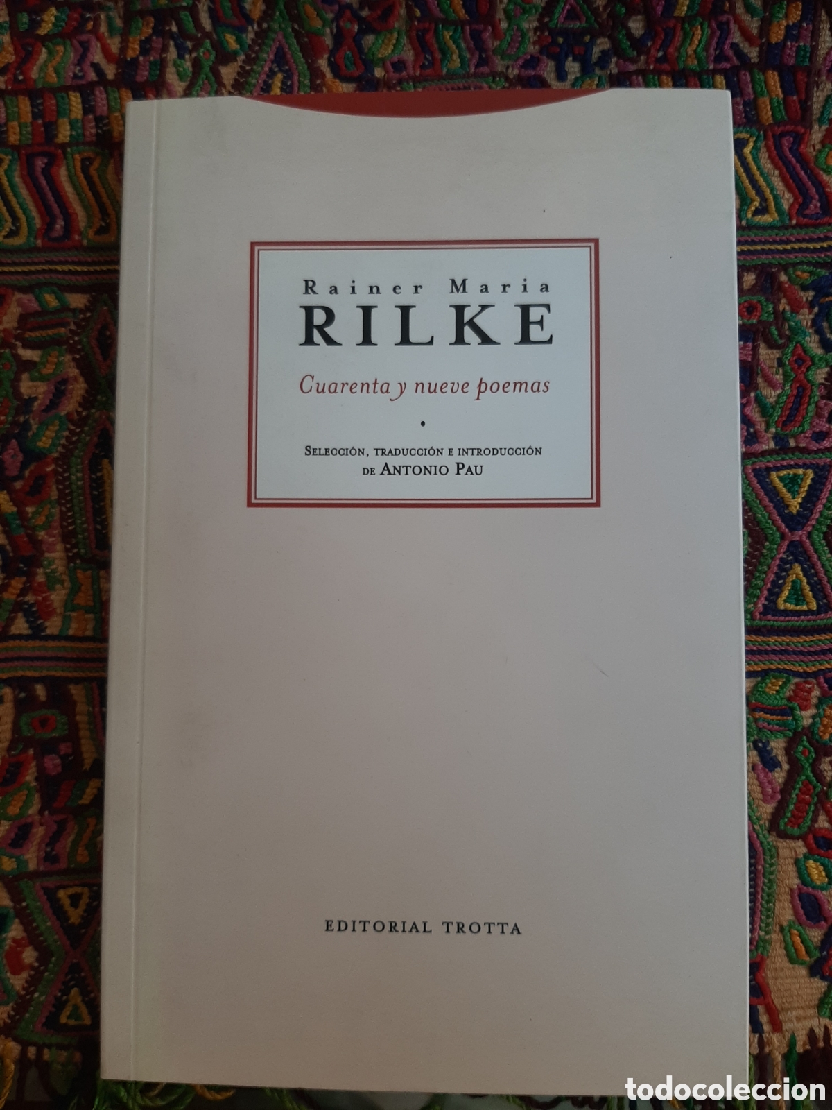 Libros de segunda mano: Rilke cuarenta y nueve poemas Trotta