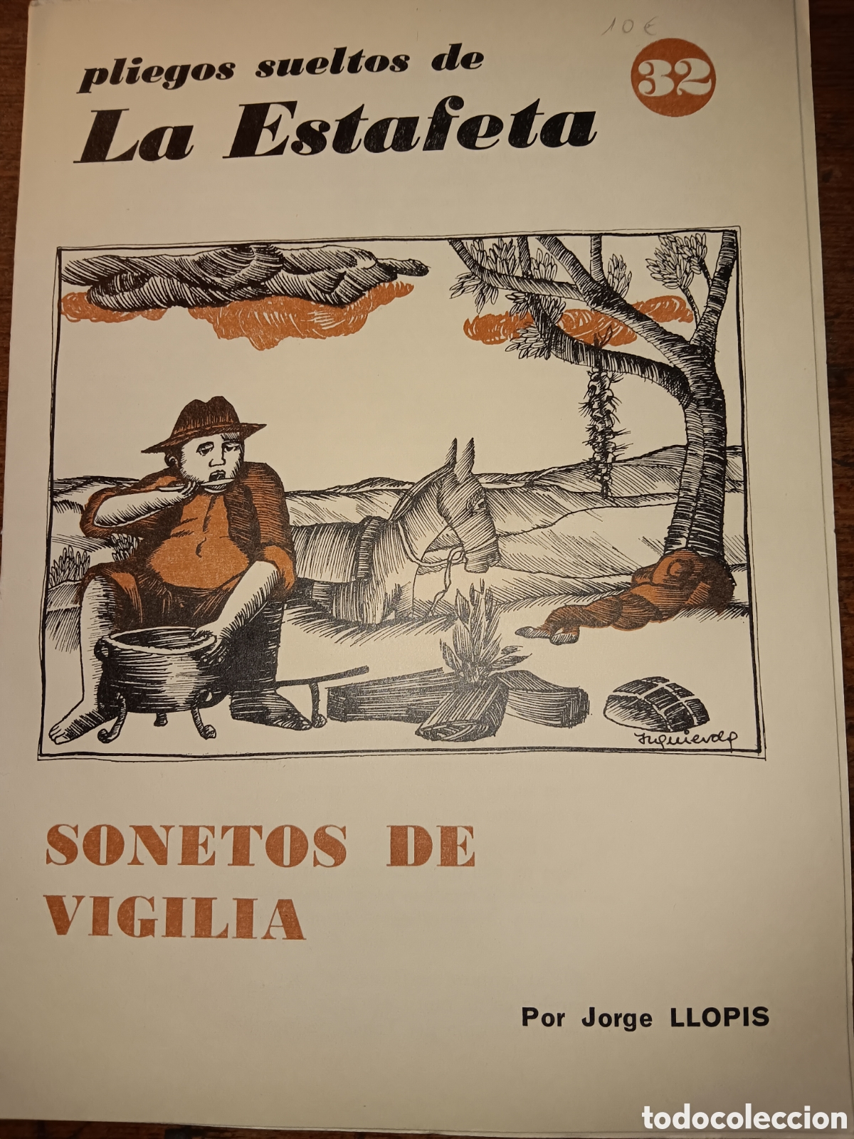 Libros de segunda mano: PLIEGOS SUELTOS DE LA ESTAFETA SONETOS DE VIGILIA JORGE LLOPIS