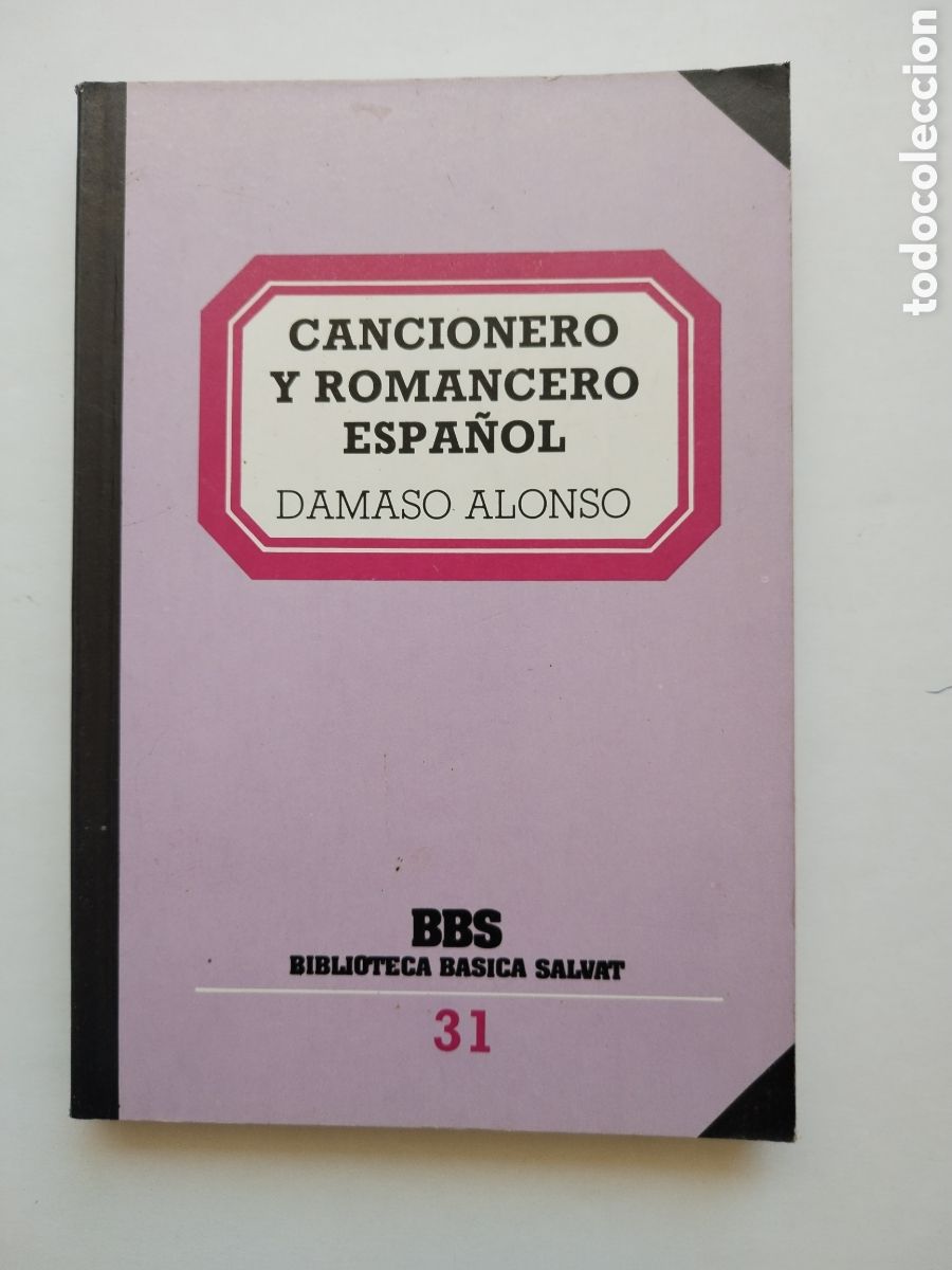 Libros de segunda mano: CANCIONERO Y ROMANCERO ESPA&Ntilde;OL/DAMASO ALONSO