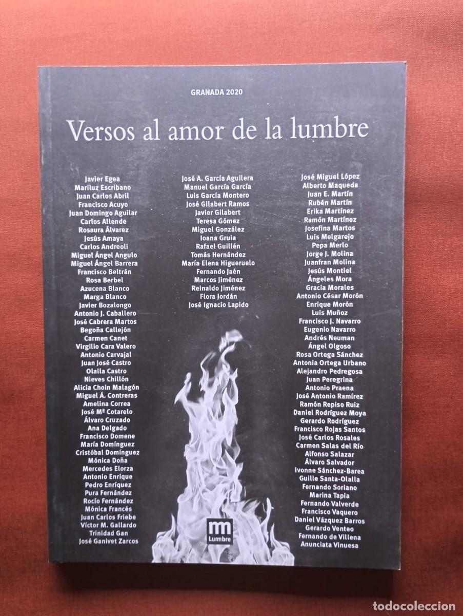 Libros de segunda mano: Versos al amor de la lumbre. Especial Poes&iacute;a Granadina.