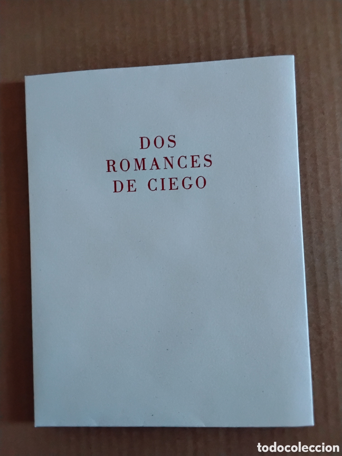 Libros de segunda mano: DOS ROMANCES DE CIEGO. CAMILO JOS&Eacute; CELA. NUMERADO. FIRMADO POR EL AUTOR