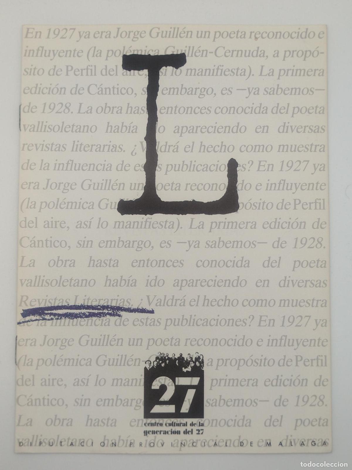 Libros de segunda mano: Cuaderno dedicado a Revistas Literarias -