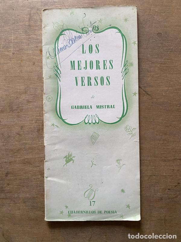 Libri di seconda mano: Los mejores versos - Mistral Gabriela